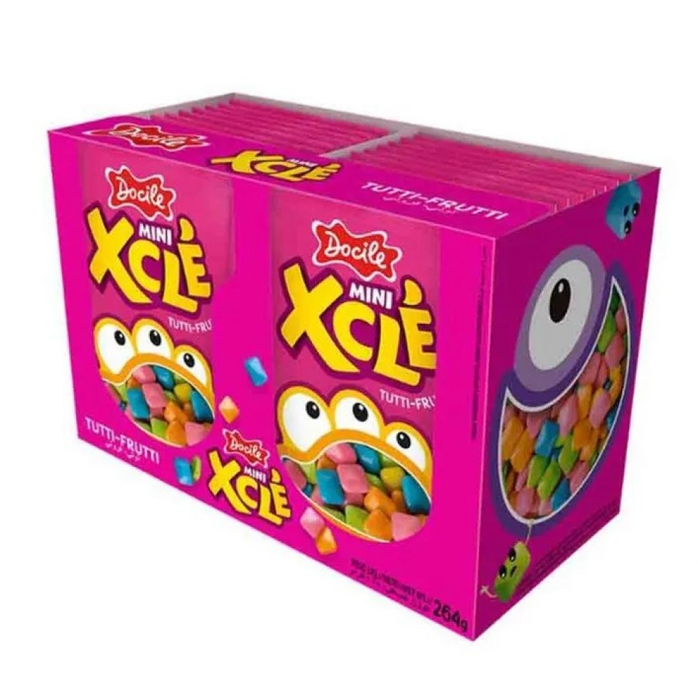 Goma de Mascar XClé Tutti - Frutti c/24 Docile - Docile