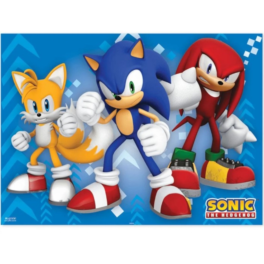 Painel Sonic TNT Piffer - Temas Infantis