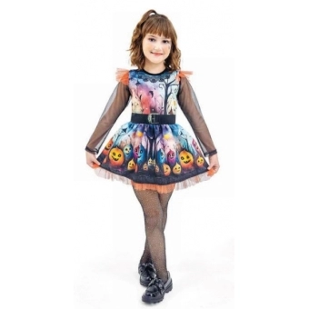 Fantasia Halloween Bruxinha Pumpkin Infantil Anjo