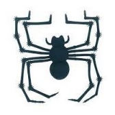 Aranha de Borracha Viúva Negra Gala - Halloween