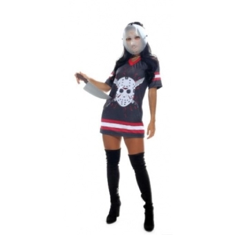 Fantasia Jason Feminina Adulto Sulamericana