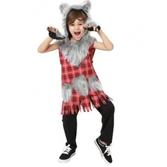 Fantasia Lobo Mau Infantil Masquerade