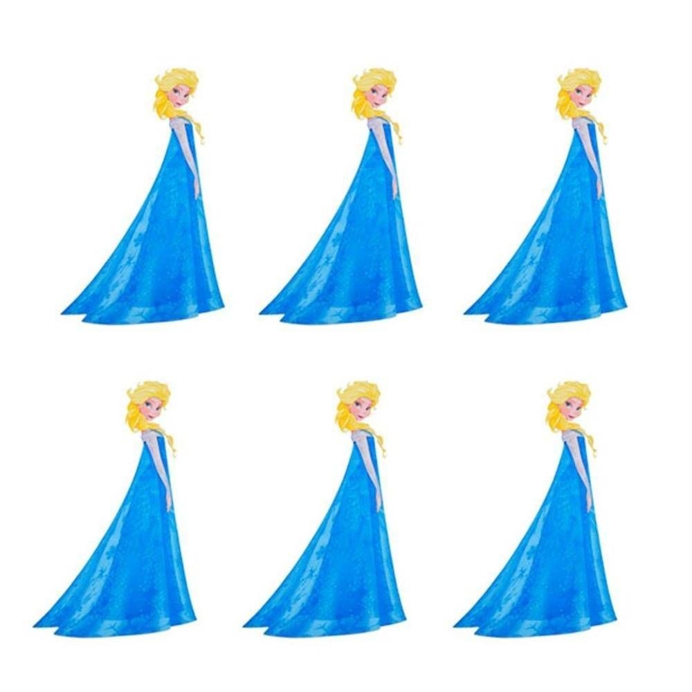 Mini Personagem E.V.A Elsa Frozen c/6 Piffer - Temas Infantis