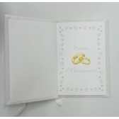 Caderno de Assinaturas de Casamento Branco Modelo 2 Pequeno - Casamento
