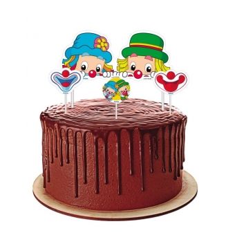 Topper Para Bolo Parque do Patati Patatá  c/4 Festcolor