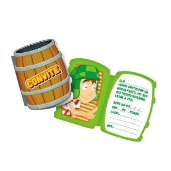 Convite Chaves c/8 Festcolor