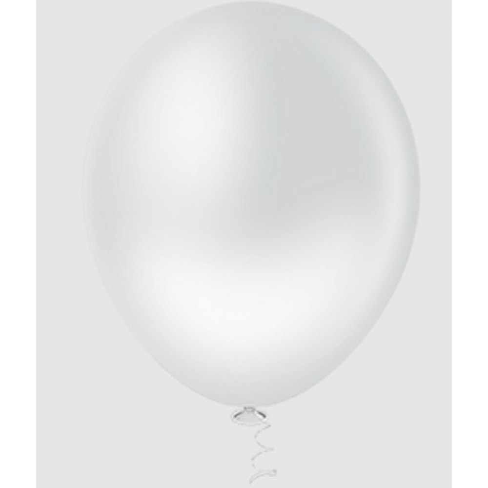 Balão 9 Liso Branco c/50 Pic Pic - Balões