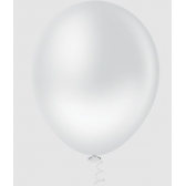 Balão 9 Liso Branco c/50 Pic Pic - Balões