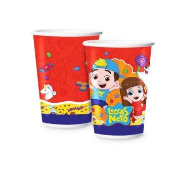 Copo de Papel Luccas Neto 180ml c/8 Regina Festas