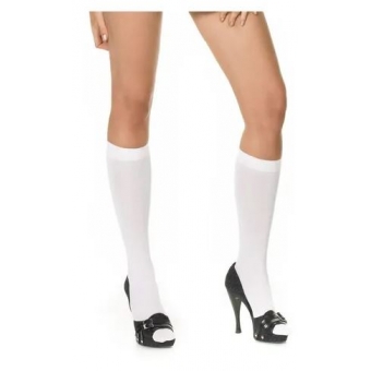 Meia 3/4 Social Adulto Fio 40 Branca