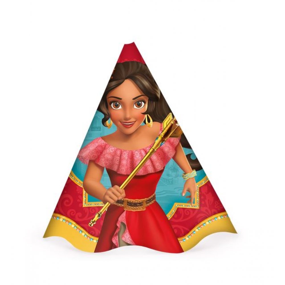 Chapéu Cone Elena de Avalor c/8 Regina Festas - Temas Infantis
