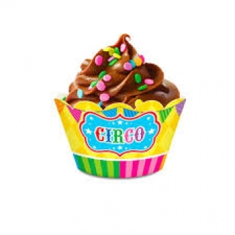Saia Para Cupcake Circo c/8 Junco