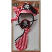 Kit Fantasia Pirata 3 Peças - Acessórios para fantasia