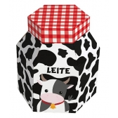 Caixa Leite Para Lembrancinha Fazendinha c/8 Cromus - Temas Infantis