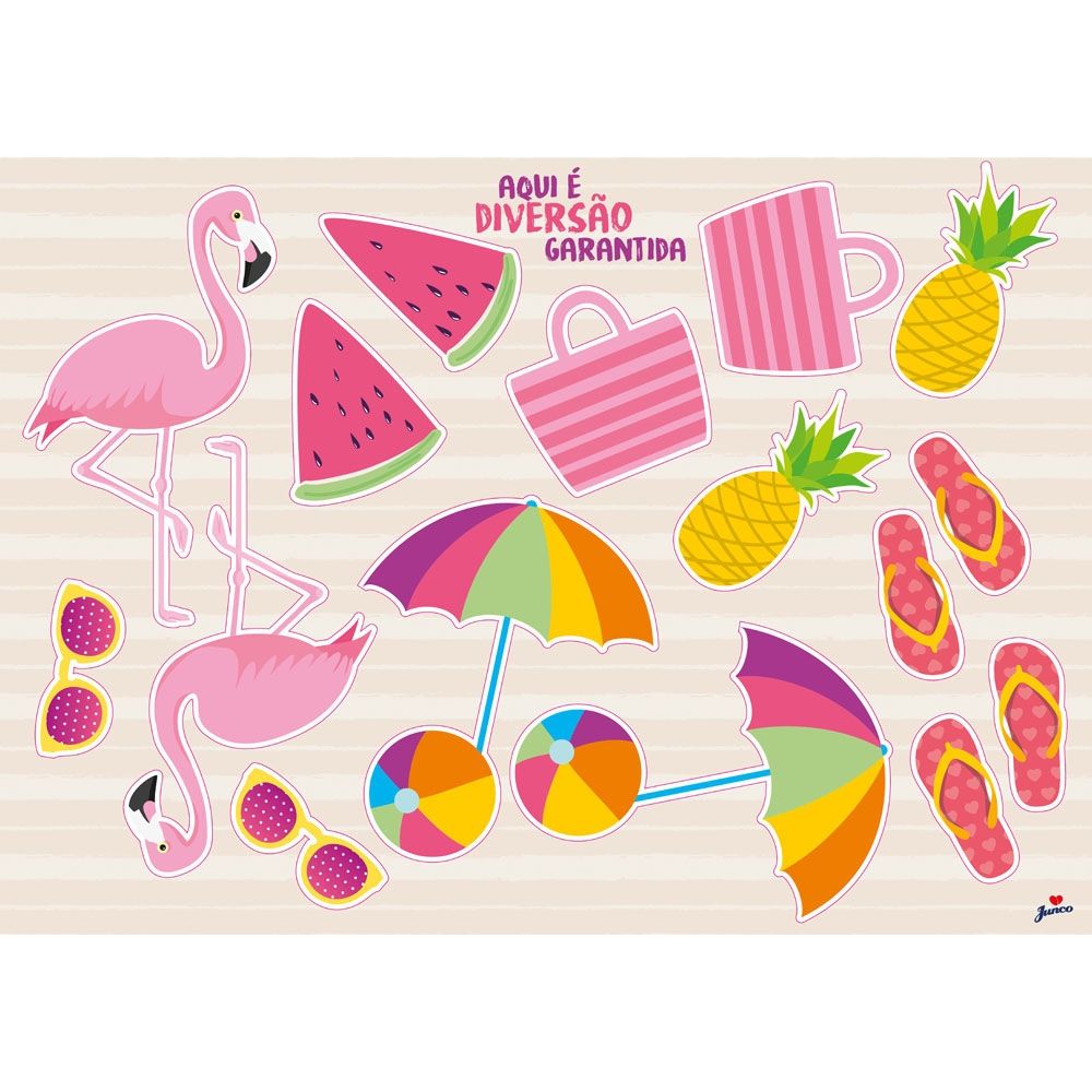 Kit Decorativo Tropical Junco - Temas Infantis