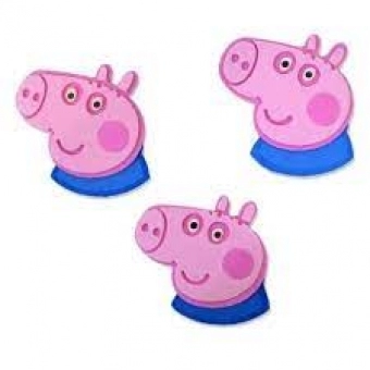 Mini Carinhas E.V.A George Pig - Peppa Pig c/6 Piffer