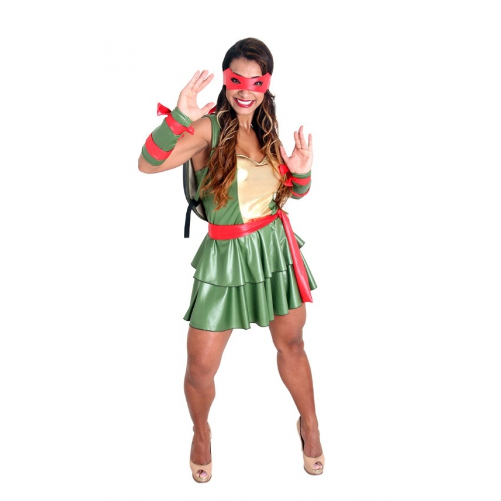 Fantasia Vestido Tartaruga Ninja Heat Girls Sulamericana - Outlet