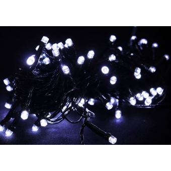 Pisca Pisca 100 Led 10 Metros 220V Branco Frio Fio Verde