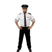 Fantasia Piloto de Avião Adulto Florecida - Fantasias Adultos