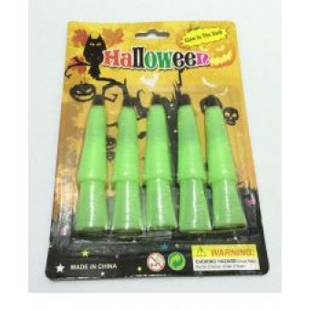 Dedos Verdes de Plástico Para Fantasia de Bruxa c/10