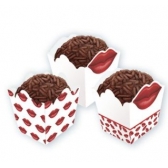 Forminha Brigadeiro Beijo c/24 Festa Malucax - Dia dos Namorados