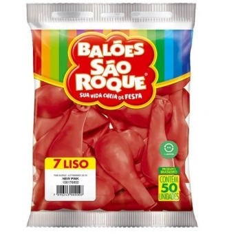 Balão 7 Liso New Pink c/50 São Roque
