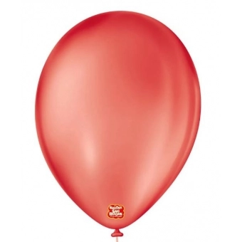Balão 9 Liso Vermelho Quente c/50 São Roque