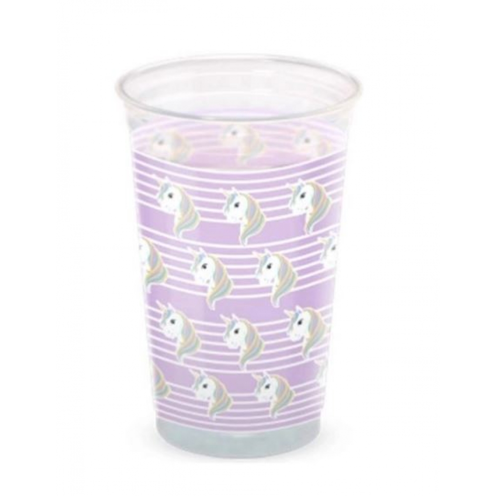 Copo Mania Unicórnio Lilás 300ml c/30 Prafesta - Temas Infantis