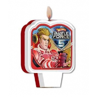 Vela de Aniversário Hot Wheels Battle Force Regina Festas