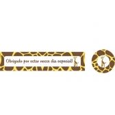 Kit Adesivo Safári - Girafa  c/20 Duster Festas - Temas Infantis