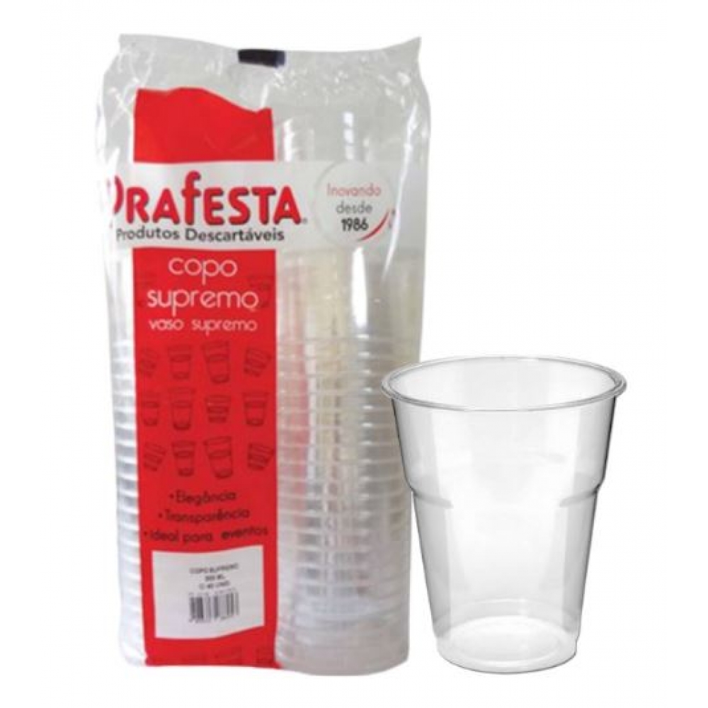 Copo Supremo 400ml c/30 Prafesta - Descartáveis