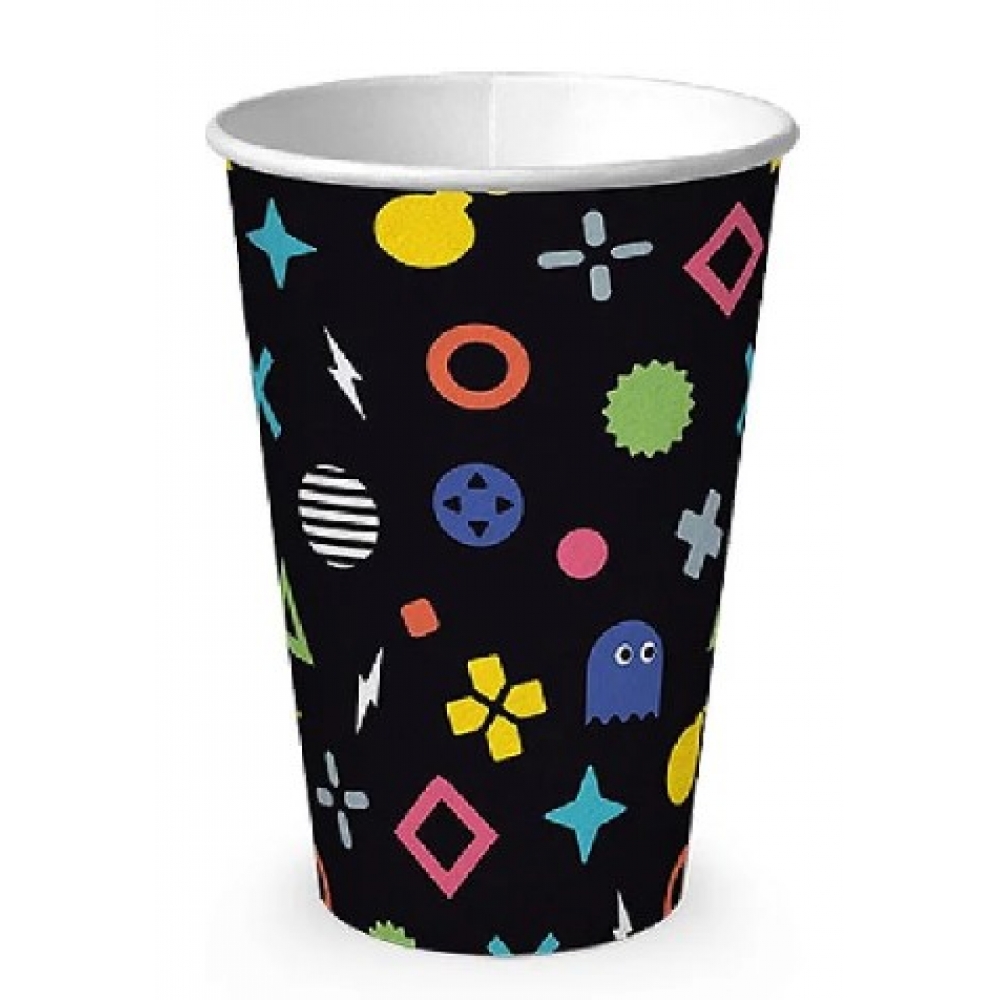 Copo de Papel Vídeo Game180ml c/8 Junco - Temas Infantis