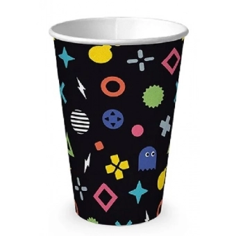 Copo de Papel Vídeo Game180ml c/8 Junco