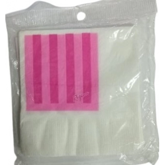Guardanapo Listra Rosa c/16 Regina