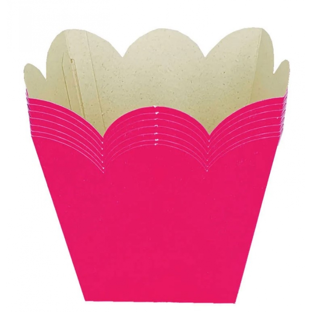 Cachepot Liso Pink c/8 Ultrafest - Embalagens