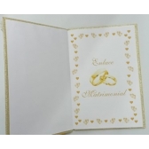 Caderno de Assinaturas de Casamento Dourado Modelo 1 Grande - Casamento