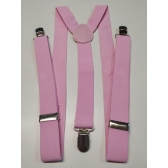 Suspensório Ajustável Adulto Liso Rosa - Acessórios para fantasia