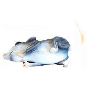 Enfeite Rato Cinza Halloween em Espuma