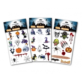 Tatuagem Temporária Halloween Cartela Colormake