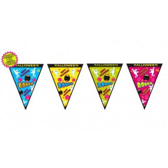 Bandeirola Halloween Neon c/10 - 3 Metros Reino das Festas