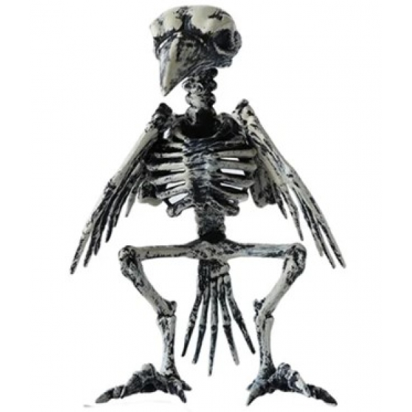 Enfeite Esqueleto Plástico de Corvo Importado - Halloween