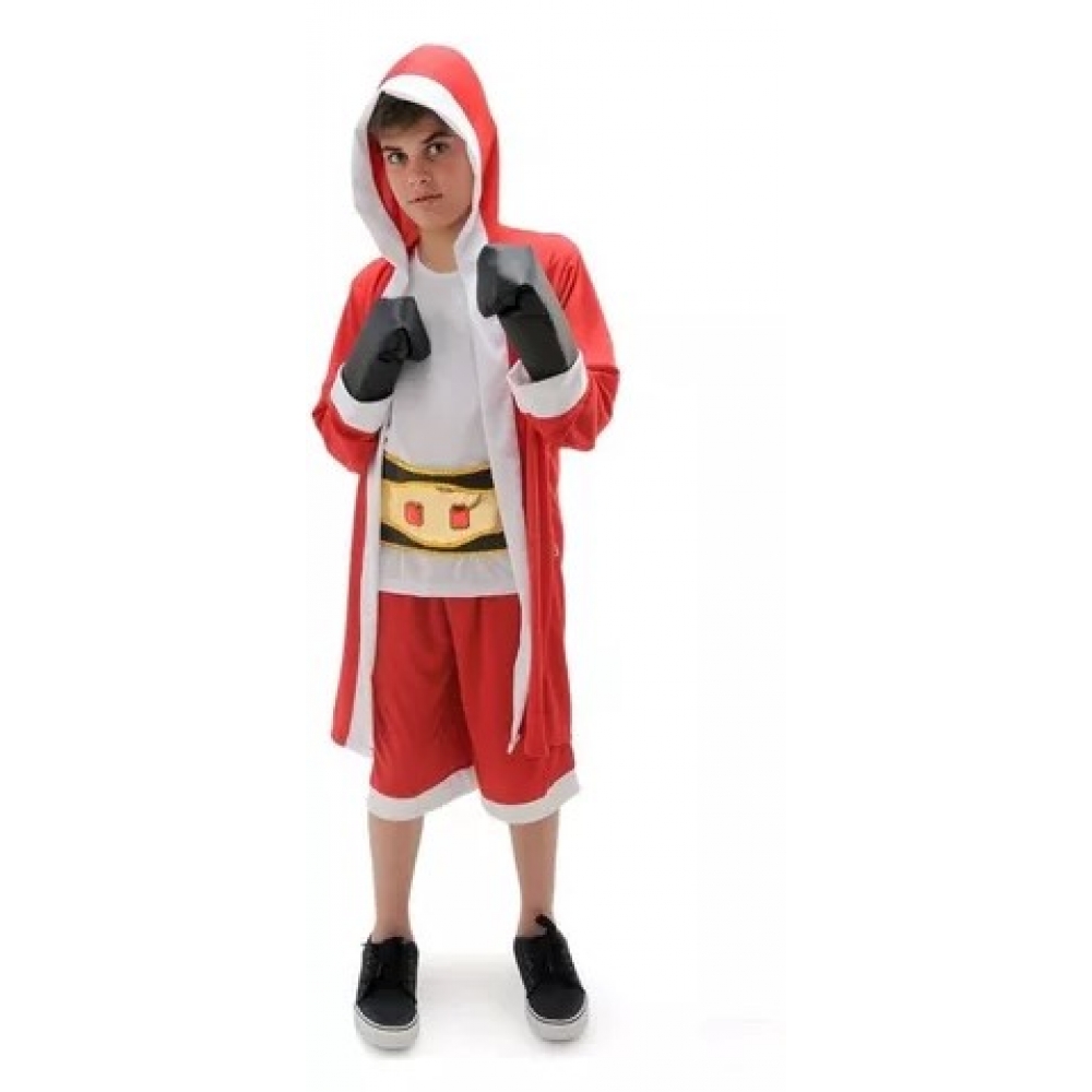 Fantasia Boxeador Vermelho Infantil Anjo - Fantasias Infantis