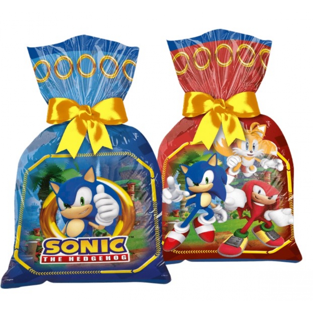 Sacola Plástica Sonic c/12 Regina Festas - Temas Infantis