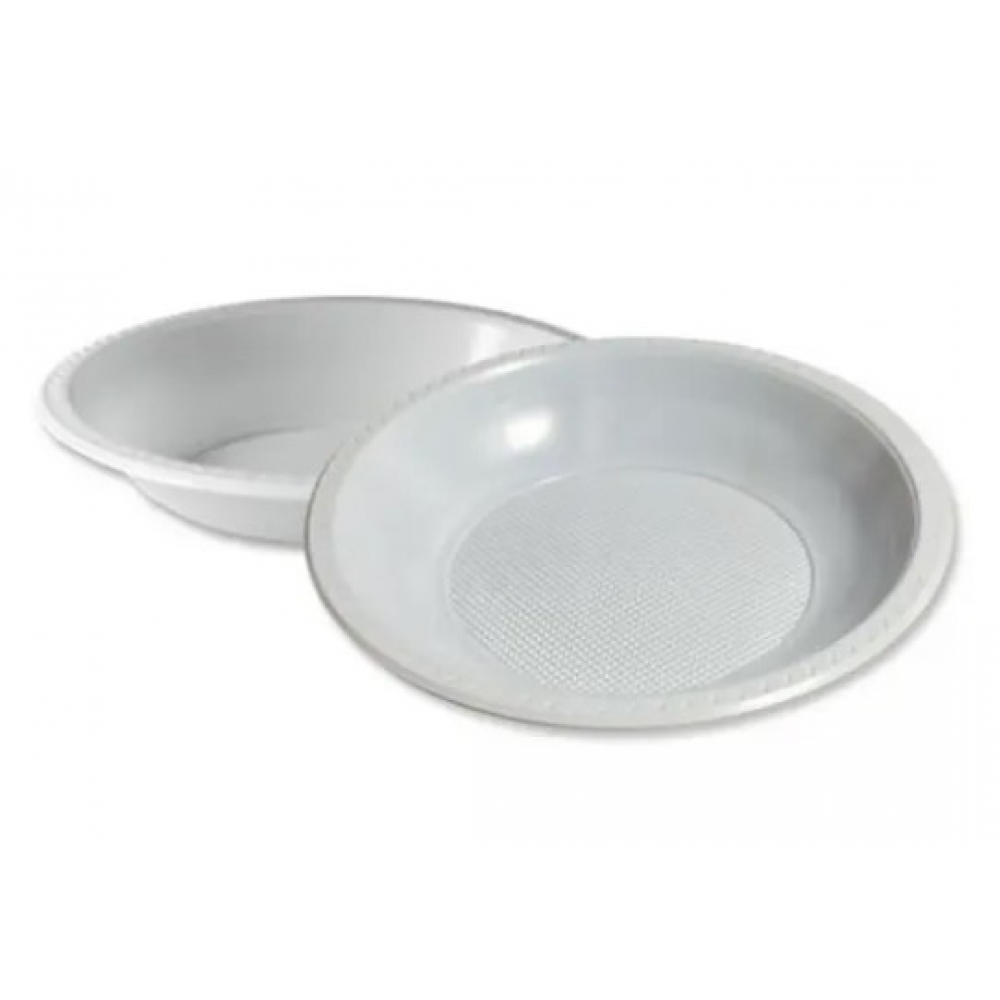 Prato Fundo 20cm Biodegradável Branco c/10 Trik Trik - Descartáveis