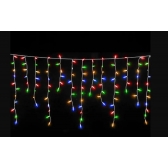 Pisca Cascata 200 Led 5 Metros 110V Colorida Fio Branco - Natal