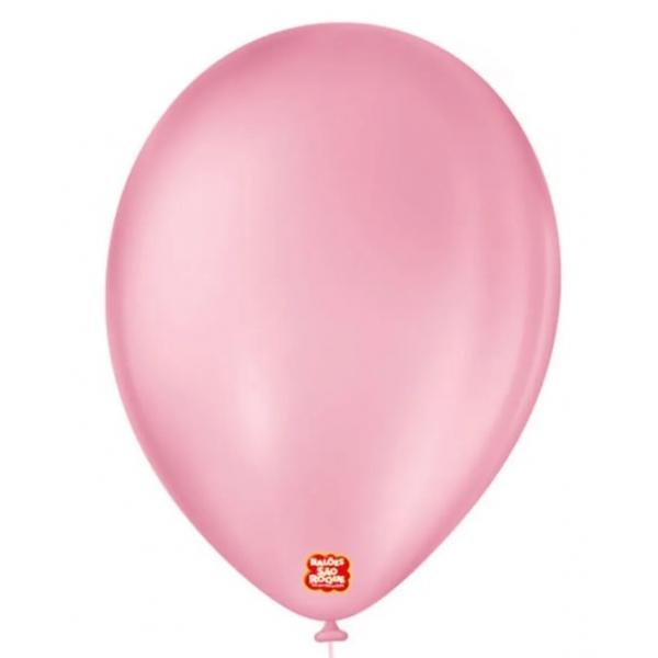 Balão 9 Liso Rosa Tutti Frutti c/50 São Roque - Balões