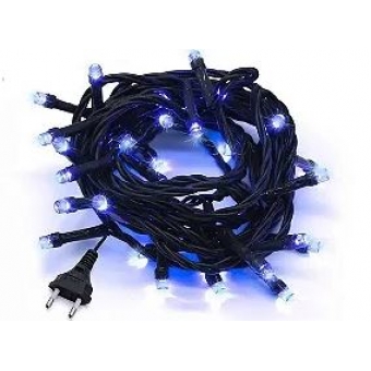 Pisca Micro Lâmpadas 100 Led 5 Metros 110V Azul Fio Verde