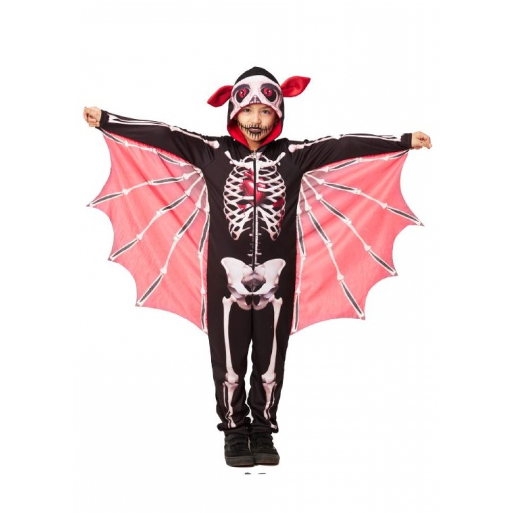 Fantasia Morcego Bat Skull Infantil Super - Fantasias Infantis