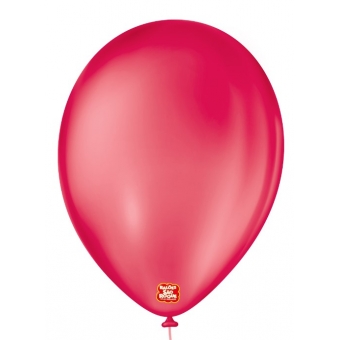 Balão 9 Liso Vermelho Rubi c/50 São Roque