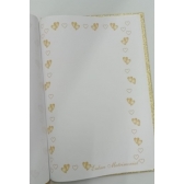 Caderno de Assinaturas de Casamento Dourado Modelo 1 Grande - Casamento